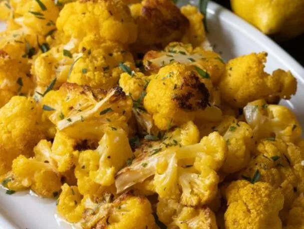 Paahdettua kukkakaalia limekastikkeella Giangi's Kitchenissa